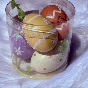 EASTER DECOR BUNDLE (19 items) towels, bunnies, baskets, eggs, boxes, glasses…